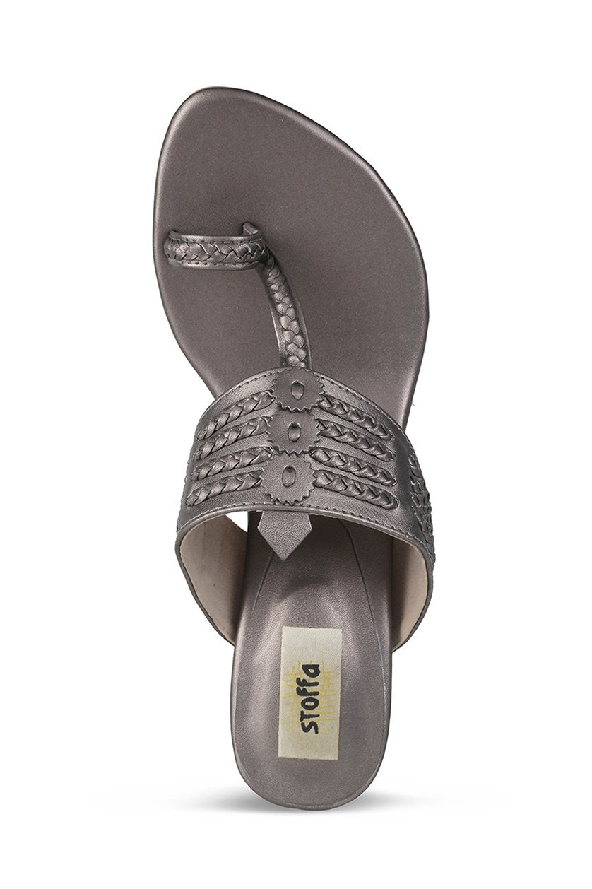 Classic K Block Heel Taupe