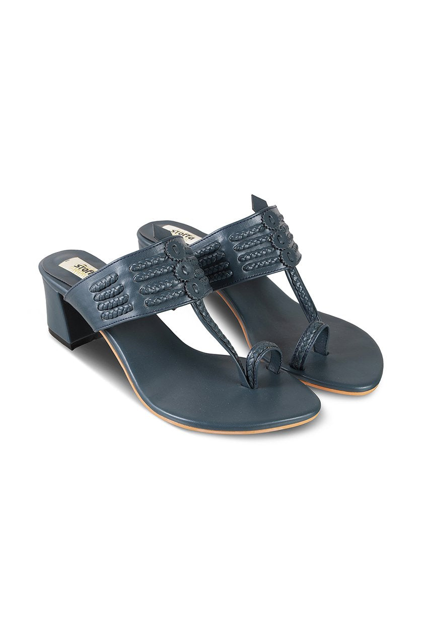 Classic K Block Heel Taupe